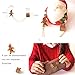 Christmas Brooch Pin Set, Gingerbread Man Garland Christmas Tree Peach Circle Elk Brooch Pins for Women Christmas Gift