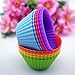 IBRR Silicone Colors Baking Cups Include 12 Shape Cupcake Liners And 12 Heart Muffin Cups, Silicone Cupcake Molds, Reusable Muffin Liners, Set Of 24