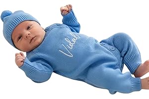 Personalized Newborn Coming Home Outfit,Custom Cotton Baby Romper Set,Embroiderd Name Baby Sweater