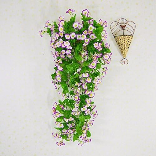 MEILI FLOWER Emulation Wall Niou Hua ceiling false flowers, leaves and rattan vine indoor living plastic plants Basket