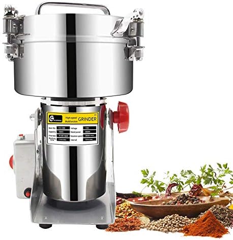 DZGWMF 1000g Stainless Steel Electric Grain Grinder Grain Mill for Grinding Various Grains Spice Mill Herb Grinder,Pulverizer 220v gift for mom, wife