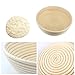 9 Inch Bread Proofing Basket,WERTIOO Banneton Proofing Basket + Dough Scraper + Linen Liner Cloth for Professional & Home Bakers (Sourdough Recipe)