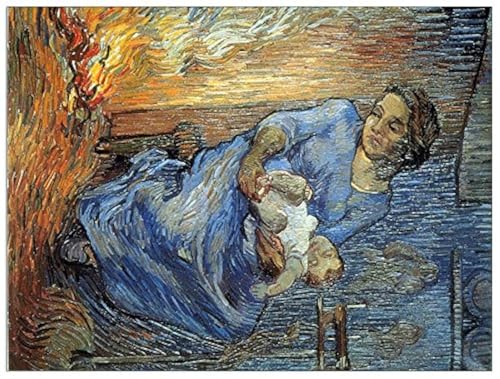 ArtPlaza Van Gogh Vincent - Rake, Dekorative Paneele, Holz, Mehrfarbig, 80 x 1.8 x 60 cm