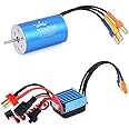 KingVal Replacement 2445 3600KV Sensorless Brushless Motor Shaft Diameter 2.3mm with 35A Brushless ESC Combo Compatible with 1/16 RC Car