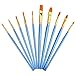 Mudder 10 Pieces Artist Paint Brushes Set Art Painting Supplies for Acrylic and Oil Painting