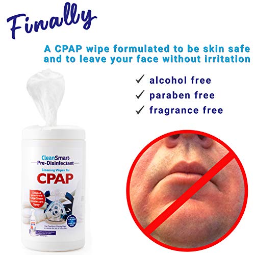 CleanSmart CPAP Cleaning Wipes, Unscented and Formulated to Clean CPAP