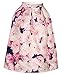 Woxlica Women's Digital Print Pleated A Line Midi Skrit Multi-color