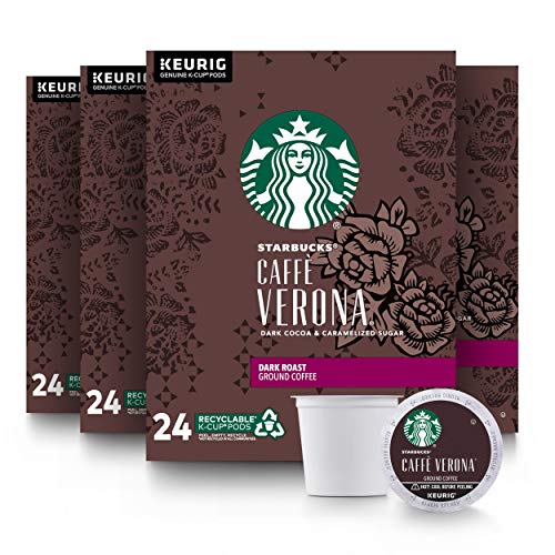starbucks caffe verona dark roast k cups