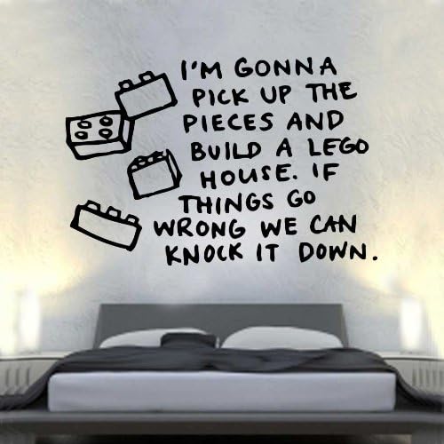 Lego House Lyrics Decal Wall Sticker (ml8)
