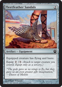 Magic: the Gathering - Fleetfeather Sandals (216/249) - Theros