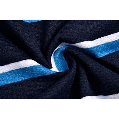 Dry fit Polo Shirts for Men Short Sleeve Regular Fit Striped Polo Shirt with Pocket Mens Casual Summer 2019 - Thumbnail 3