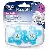 Chicco NaturalFit Comfort Pacifier, Blue, 4 Months Plus