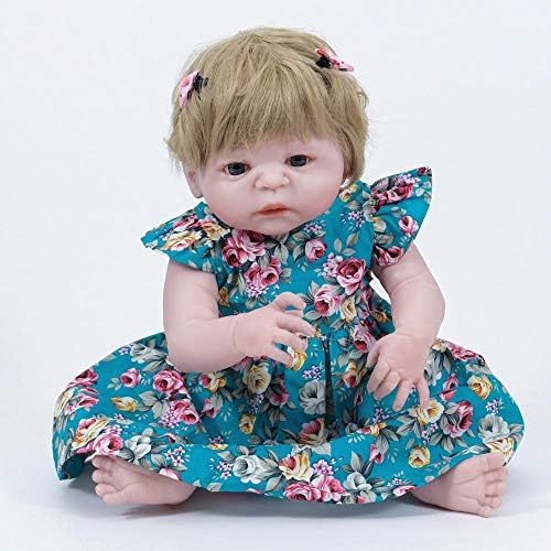 HONGGE Reborn Baby Doll,Lifelike Silicone Reborn Doll Realistic Baby Doll Children's Toys Gift 55cm