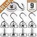 Heavy Duty Magnetic Hooks, Strong Neodymium Magnet Hook for Home, Kitchen, Workplace, Office and Garage, Hold up to 40 pounds