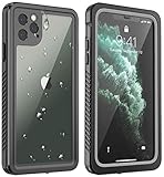 SNOWFOX iPhone 11 Pro Max Waterproof Case, Built-in Screen Protector IP68 Certified Full Body Heavy Duty Protection Underwater Cover Skin for iPhone 11 Pro Max 6.5 Inch 2019