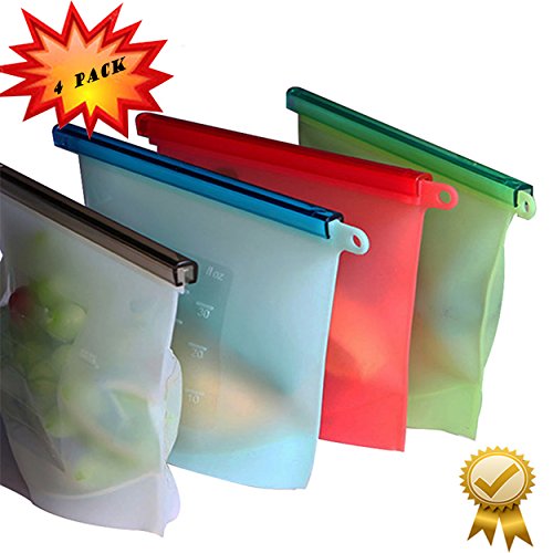 Bag Food Silicone Reusable Storage Kitchen Fresh Container Bags Preservation Fridge Vacuum Sealer Airtight Refrigerator Wrap Seal Preservative Sandwich