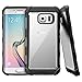 Samsung Galaxy S6 Edge Case - Poetic [Affinity Series] - [TPU Grip Bumper] [Corner Protection] Protective Case for Samsung Galaxy S6 Edge (2015) Frost Clear/Black (3-Year Manufacturer Warranty From Poetic)