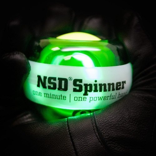 NSD Power Winners Lit Spinner Gyroscopic Wrist and Forearm Exerciser Featuring Digital LCD Counter and LED Light