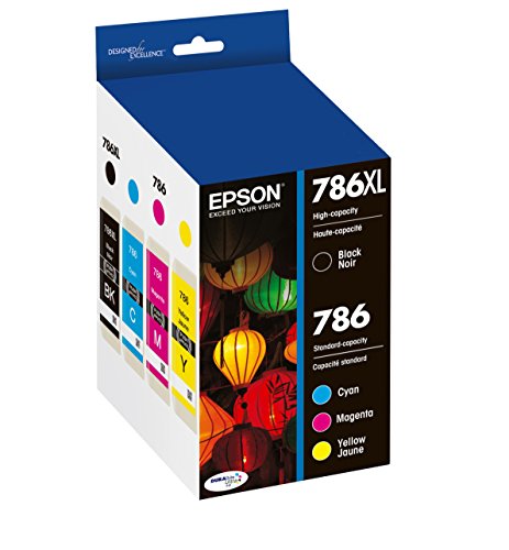 Epson T786XL-BCS DURABrite Ultra Black High Capacity and color Combo Pack Standard Capacity Cartridge Ink