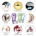 TSA Approved Toiletry Travel Bottles Set Lable ID Window 3.0 oz 4PCS Silicone Squeeze Leak Proof Travel Size Bottles Perfect for Shampoo Conditioner Soap,Sunscreen Lotion with Zipper Bag