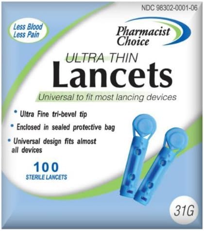 Pharmacist Choice Twist Top 31G Lancets 100s # 898302001609