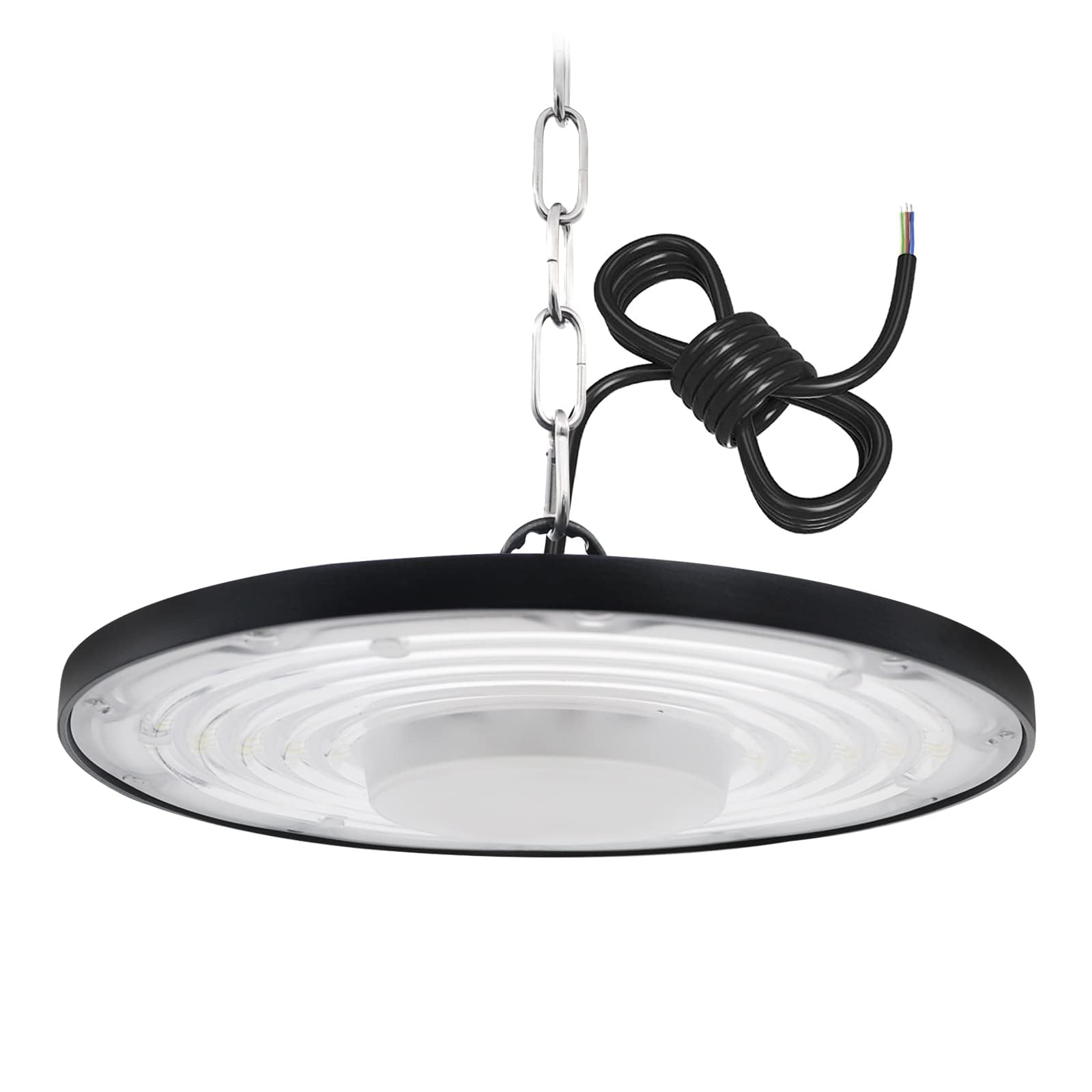 treoir LED UFO High Bay Light 200W, 20000LM Ultra Thin UFO LED Workshop Lamp Cold White 6500K LED Warehouse Lighting, Waterproof IP65 Commercial Bay Lighting for Garage Factory