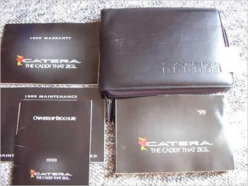 1999 Cadillac Catera Owners Manual Cadillac Amazon Com Books
