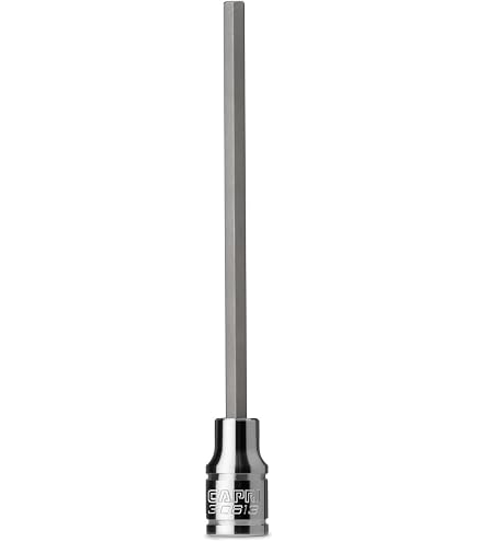 Capri Tools 3-0605 Long 4 mm Hex Bit Socket, 1/4-Inch Drive