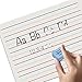 Scribbledo 10 Pack Double Sided Whiteboards Lined Dry Erase Board for Kids Ruled Writing Board Handwriting Practice for Kids Small White Board Dry Erase Boards Lines 9x12 Student 10 Dry Erase Markers