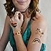 RAINBOW VARIETY SET Flash Tattoos set of 25 assorted premium waterproof metallic gold & multi-colored jewelry temporary foil party tattoos - party supplies, rainbow party, rainbow tattoo, party tat