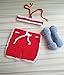 Pinbo® Baby Boys Photography Prop Crochet Sportsman Weightlifter Dumbbell