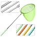 GeMoor 4 Pack Telescopic Butterfly Nets - Great for Catching Insects Bugs Fishing - Outdoor Tools for Kids Playing - Extendable from 6.8’’ to 34’’ (Blue Orange Yellow Green)