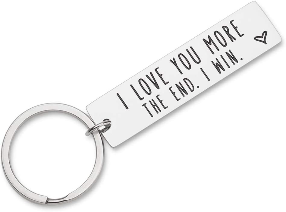 Fleure EsmeFleure Esme Gifts for Boyfriend Valentines Day One Year Anniversary Birthday Gifts for Him Her Husband Wife Gifts for Girlfriend Boyfriend Couple Wedding Gifts from Wifey Hubby Key Chain for Him Her
