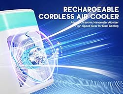 4-IN-1 Evaporative Air Cooler, Rechargeable Small