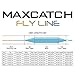 Maxcatch ECO Floating Fly Fishing Line Weight Forward Design with Welded Loop (3F,4F,5F,6F,7F,8F) (Fly Line-Light Beige&Power Blue, WF6F-100FT)