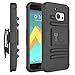 CoverON HTC 10 Holster Case, [Explorer Series] Holster Hybrid Belt Clip Hard Phone Cover for HTC 10 - Black & Black
