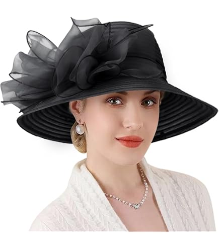 7586 Women\'s Classic Cloche Church Hat For Derby Day Kentucky Horse Original One Women main image 3