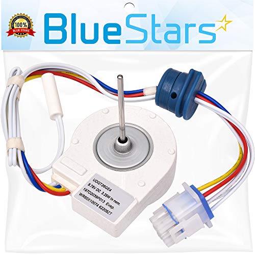 Ultra Durable WR60X10307 Evaporator Fan Motor Replacement Part by Blue Stars- Exact Fit for GE Hotpoint Refrigerators - Replaces 1550741 AP4438809 WR60X10224 Ps2364950