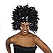 Black Carnival Costume Feather Headdress - Halloween Cosplay Party Hair Accessories