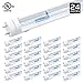 Hyperikon T8 T10 T12 LED 4FT Tube Light, 18W (40W-50W Equiv.), Single-End Powered, Ballast Bypass, Shatterproof, F48T8 Fluorescent Replacement, 2360 Lumens, 6000K, Clear, Garage, Warehouse - 24 Pack