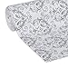 Duck Smooth Top EasyLiner, 12-inch x 10 Feet, Grey Damask