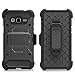 Haoos Galaxy J3 / Amp Prime/Express Prime/Sol / J3V Case, [Heave Duty Protection] Shockproof and Military Drop Tested, Portable [Belt-Clip] Rotate Army Case for Samsung J3 2016 (Black)