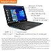 HP Stream 14-inch Laptop, Intel Celeron N4000, 4 GB RAM, 64 GB eMMC, Windows 10 Home in S Mode (14-cb159nr, Jet Black)thumb 1