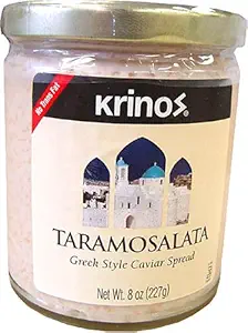 Krinos Taramosalata Greek Style Caviar Spread 8 Oz Jar