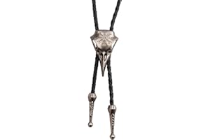 Joxevyia Bolo Tie for Men Southwestern Cowboy Bolo Ties Womens Rodeo Leather Necktie Vintage Bolo Tie