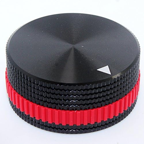 ELEDIY Solid Machined Metal Amplifier Potentiometer Knob 40x18mm