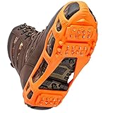 STABILicers Walk Traction Ice Cleat, Medium (7.5-10 Men / 8.5-12 Women), Orange