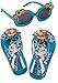 Disney Frozen Princess Elsa Platform Flip Flop Sandals and Sunglasses Set, Size Girls 2-3 Little Kid