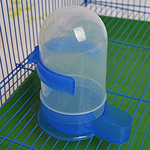 Freedi Pet Bird Drinker Feeder Waterer Clip Pet Accessories Plastic Automatic Feeding Device for Pet Bird Pigeon Parrots Cage size 500ml