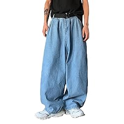 Nutriangee Men's Loose Fit Baggy Jeans Casual
